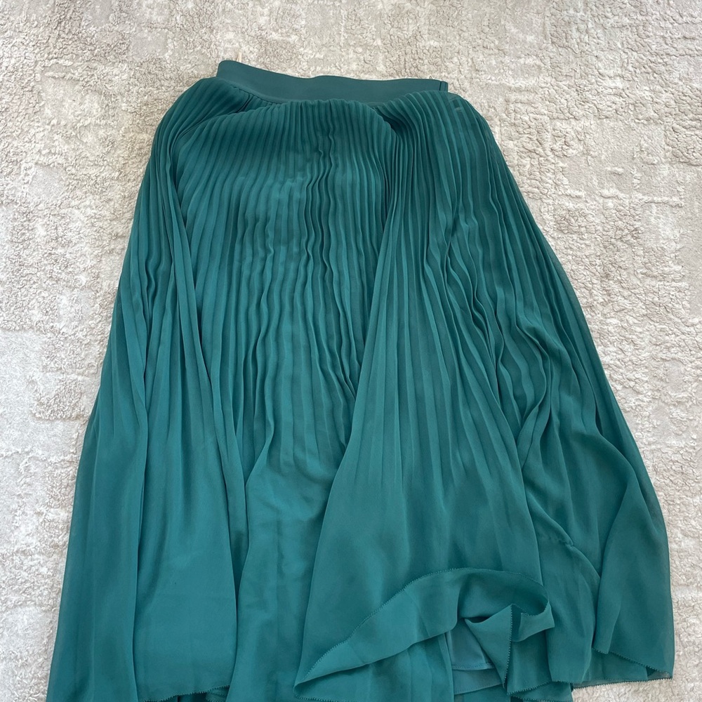 Wilfred Teal Green Midi Skirt